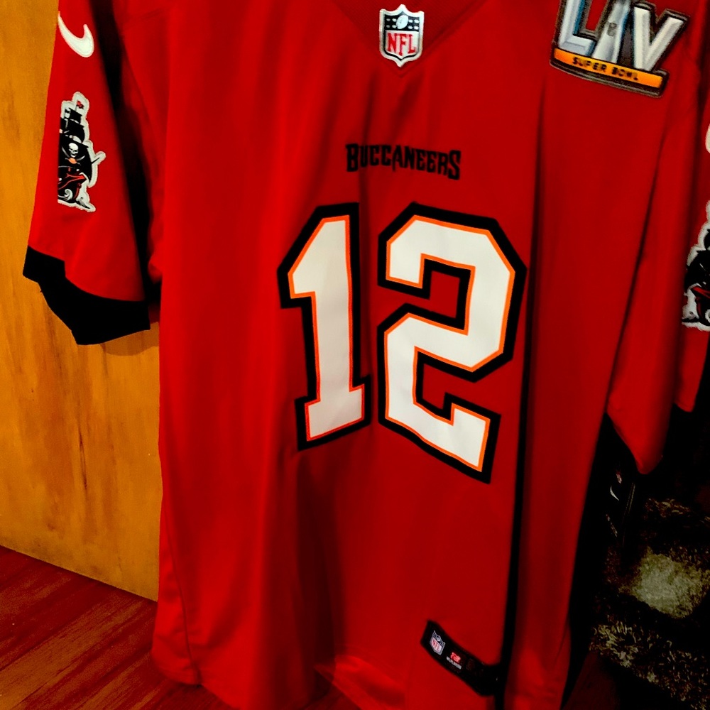Tom Brady #12 authentic on field buccaneers super bowl jersey 🔥🏴‍☠️🏴‍☠️🏈🔥
